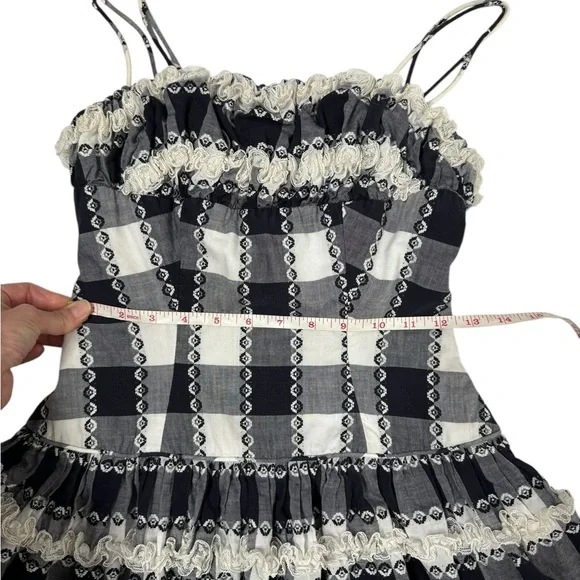 Vintage | 1950’s True Vintage Lou-Ette California Gigham Ruffle and Lace Dress - Picture 7 of 15